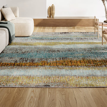 Contemporary Pop Modern Abstract Vintage Area Rug